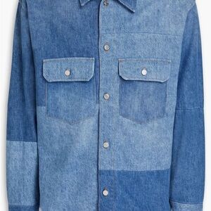 Frame Denim Two-Tone Blue Shirt Men XL
